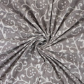 Grey Block Print Fabric