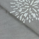 Grey Handmade Printed Soft Cotton Dabu Print Fabric