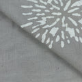 Grey Handmade Printed Soft Cotton Dabu Print Fabric