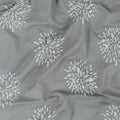 Grey Handmade Printed Soft Cotton Dabu Print Fabric