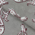 Red Hand Block Animal Printed Cotton Fabric Online