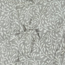 Hand Block White Floral Dabu Print Fabric Online