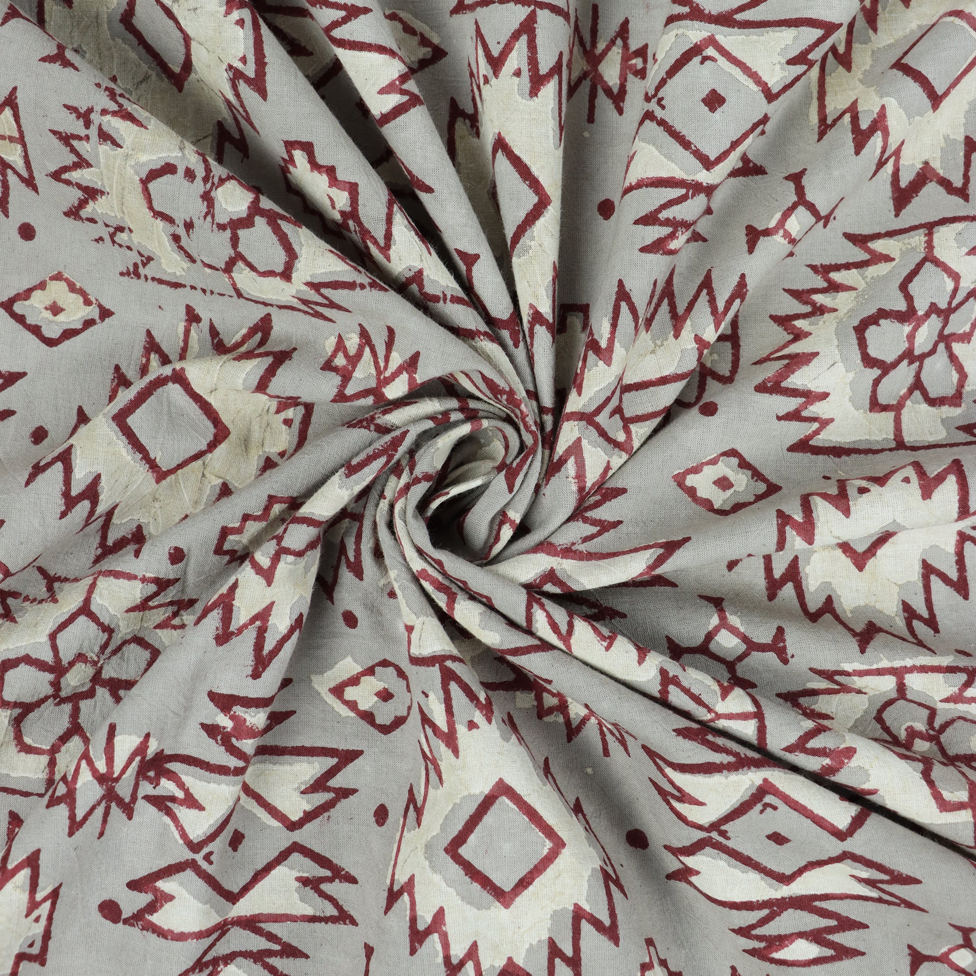 Red Abstract Cotton Hand Block Print Fabric Online DMAASA.in – Dmaasa