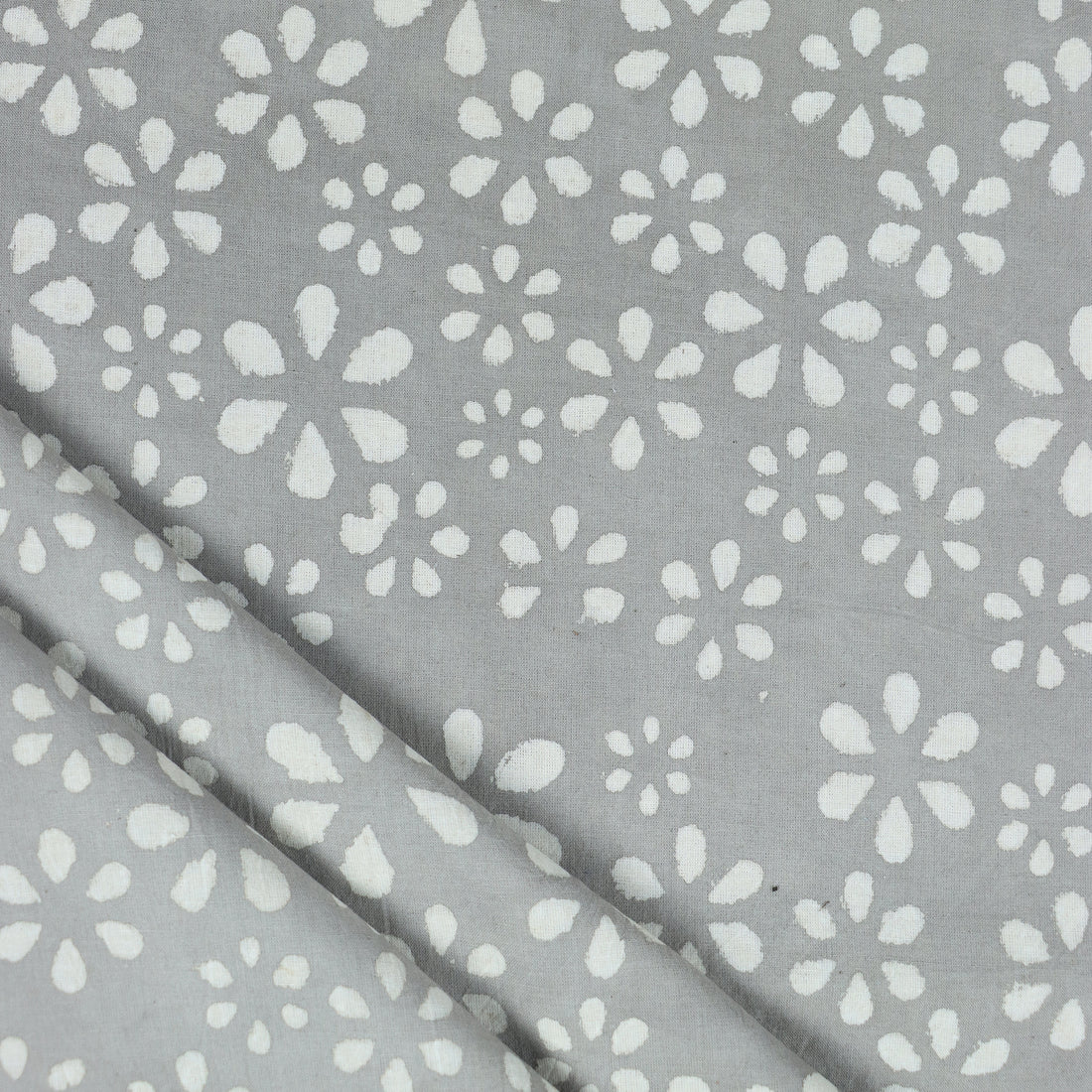 Floral Dabu Print Soft Cotton Fabric