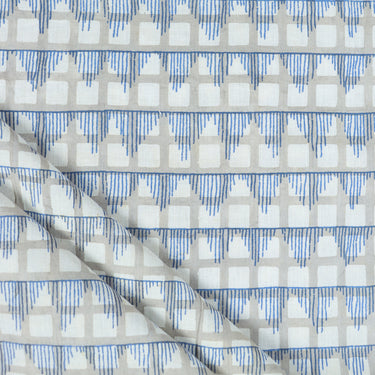 Dabu Fabric Block Geometrical Print Soft Cotton