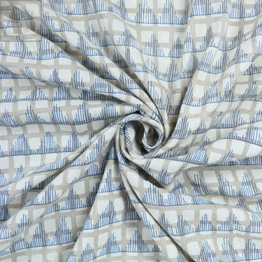 Dabu Fabric Block Geometrical Print Soft Cotton
