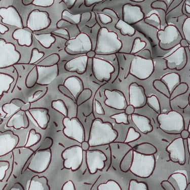Hand Block Printed Voile Cotton Fabric Online