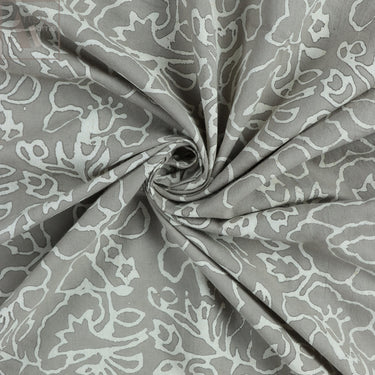 Block Floral Printed Voile Printed Cotton Fabric Online