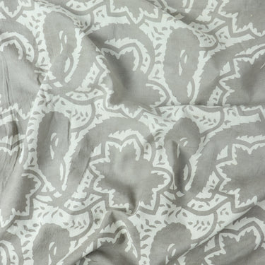 Hand Block Abstract Printed Cotton Modal Fabric Online