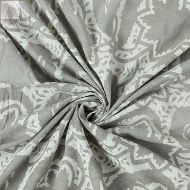 Hand Block Abstract Printed Cotton Modal Fabric Online