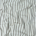Grey Stripes Hand Block Printed Soft Cotton Fabric Online