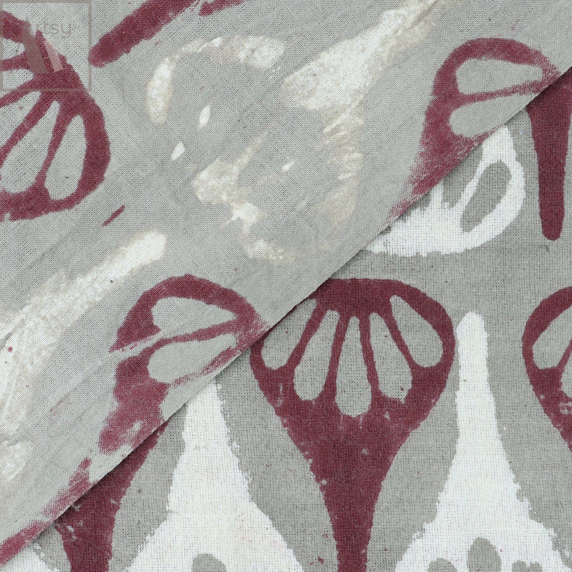 New Block Printed Voile Cotton Modal Fabric