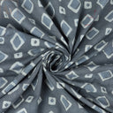 Cotton Fabric Material Hand Block Geometrical Print