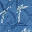 Dabu Bird Print Cotton Fabric For Dress