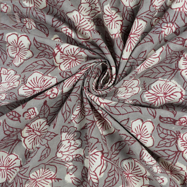 Floral Print Cotton Modal Fabric For Dress Online