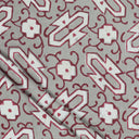 Red Hand Block Printed Cotton Fabric