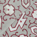 Red Hand Block Printed Cotton Fabric