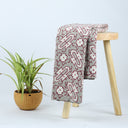 Red Hand Block Printed Cotton Fabric