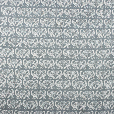 Dabu Fabric Hand Block Bird Printed Soft Cotton Cloth