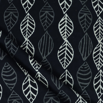 Hand Black And White Cotton Fabric