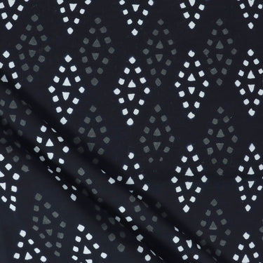 Premium Quality Black And White Cotton Fabric Online