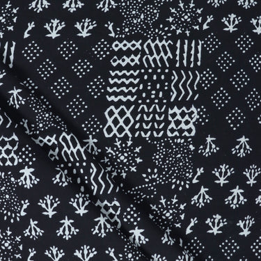 Trendy Hand Black White Fabric Pattern