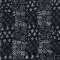 Trendy Hand Black White Fabric Pattern