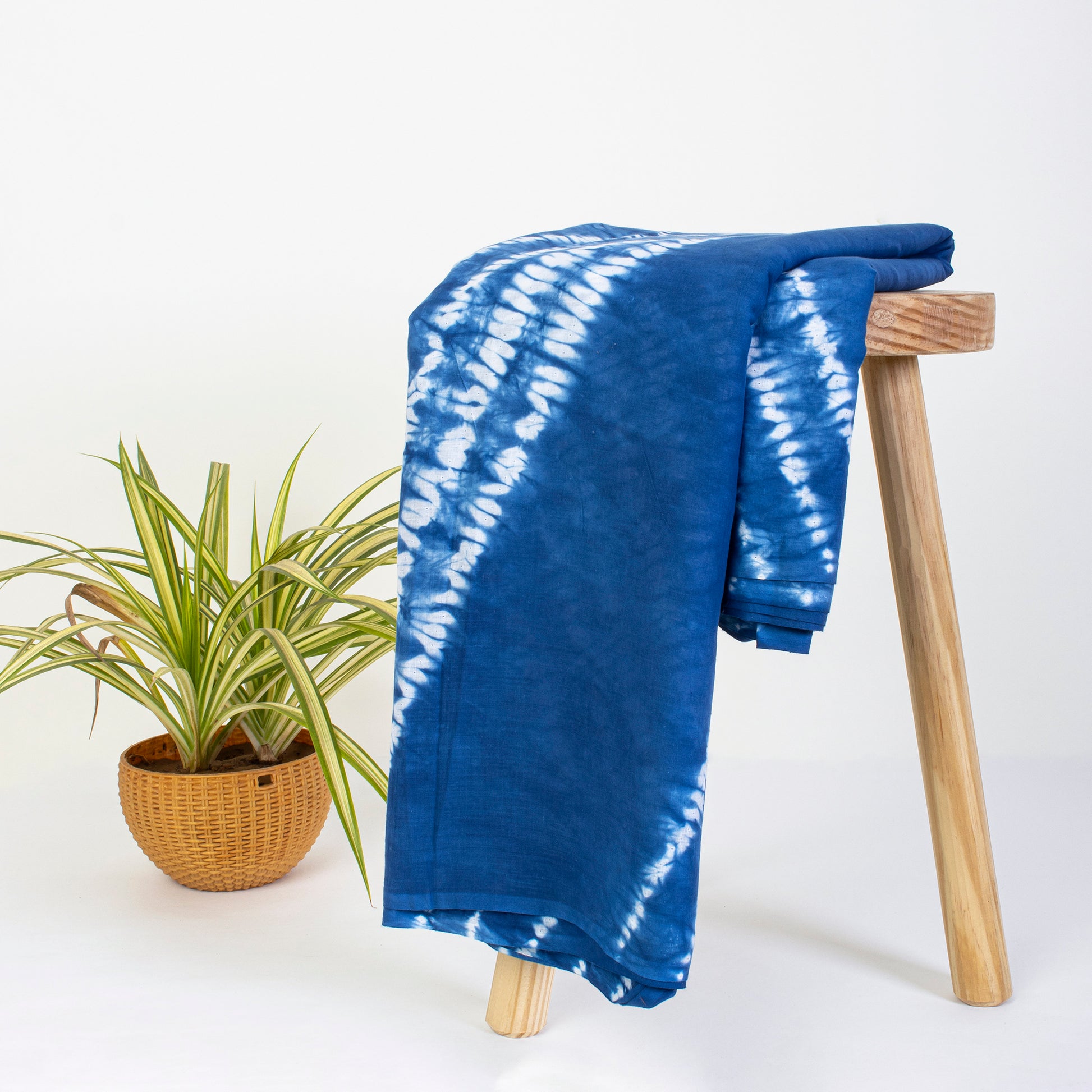 Handmade Shibori Tie Dye Cotton Fabric