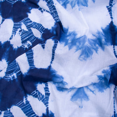 Shibori Print Tie Dye Cotton Fabric