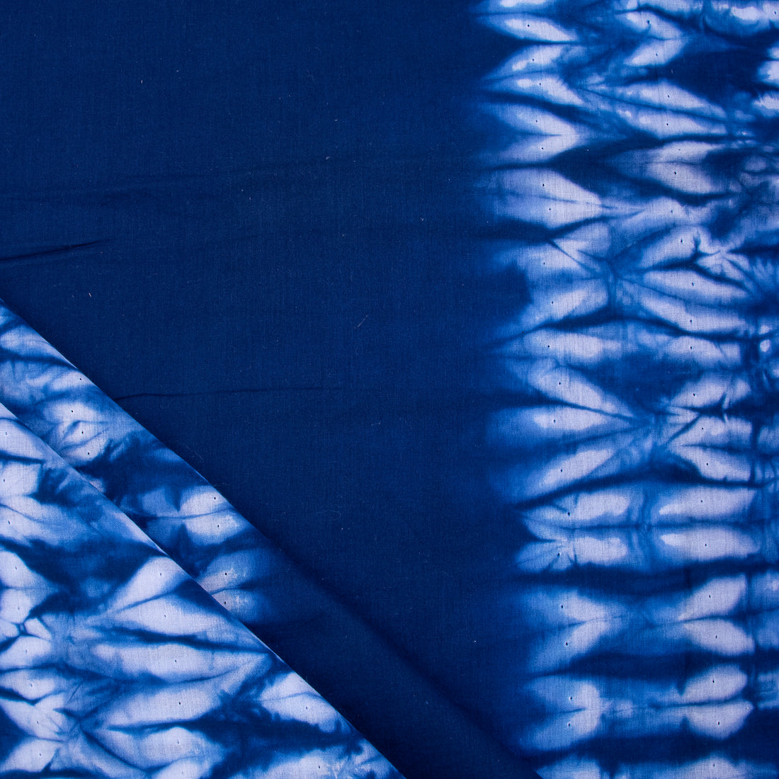 New Blue Tie Dye Soft Shibori Print Cotton Fabric