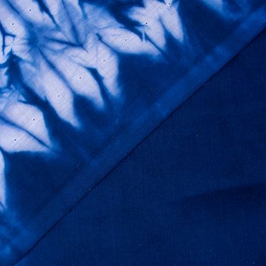 New Blue Tie Dye Soft Shibori Print Cotton Fabric