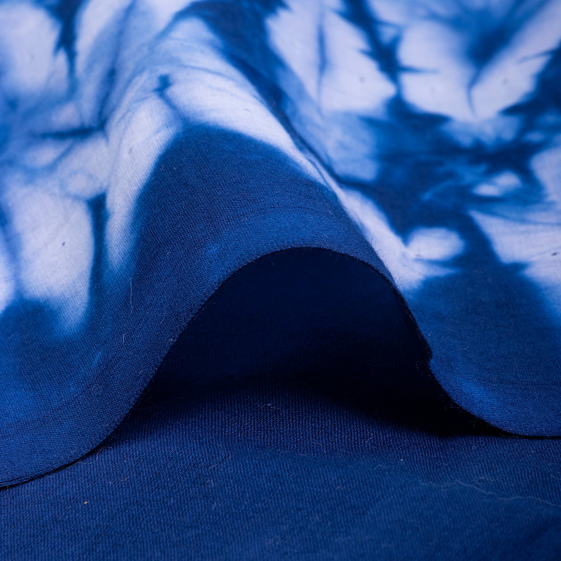 New Blue Tie Dye Soft Shibori Print Cotton Fabric