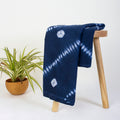Beautiful Blue Soft Cotton Tie Dye Shibori Silk Fabric
