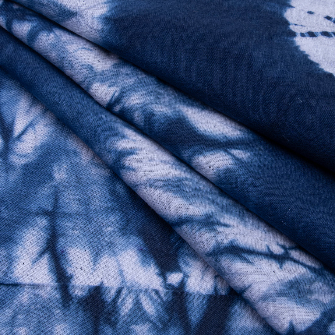 Beautiful Blue Soft Cotton Tie And Dye Fabric Online