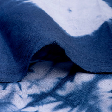 Beautiful Blue Soft Cotton Tie And Dye Fabric Online
