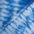 Beautiful Sky Blue Tie Dye Shibori Print Cotton Fabric