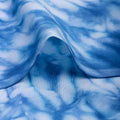 Beautiful Sky Blue Tie Dye Shibori Print Cotton Fabric