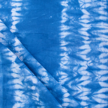 Sky Blue Tie Dye Soft Shibori Cotton Fabric