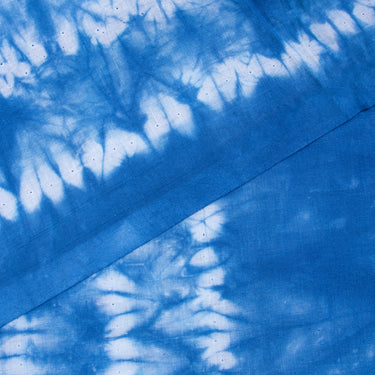 Sky Blue Tie Dye Soft Shibori Cotton Fabric