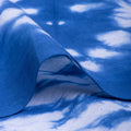 Hand Sky Blue Shibori Tie and Dye Fabric