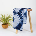 Hand Blue Tie and Dye Colours Soft Cotton Fabric Online