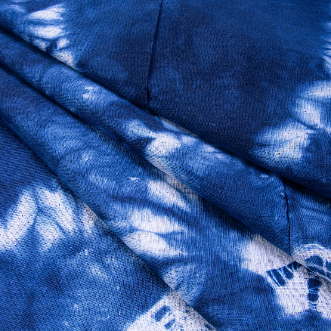 Blue Pure Cotton Shibori Cloth Cotton Fabric Online