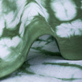 Premium Green Tie Dye Pure Cotton Shibori Fabric Online