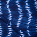 Blue Tie Dye Pure Cotton Shibori Print Dress Material Online