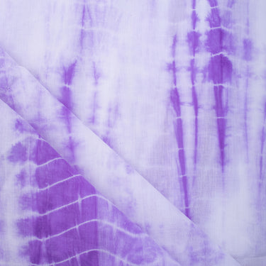 Premium Purple Shibori Cotton Fabric