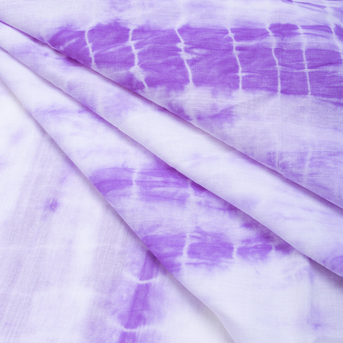 Premium Purple Shibori Cotton Fabric