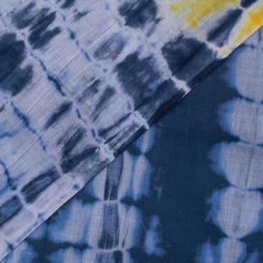 Yellow Shibori Cotton Tie N Dye Fabric Online
