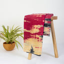 Red Shibori Cotton Tie Dye Set Fabric Online