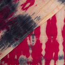 Red Shibori Cotton Tie Dye Set Fabric Online