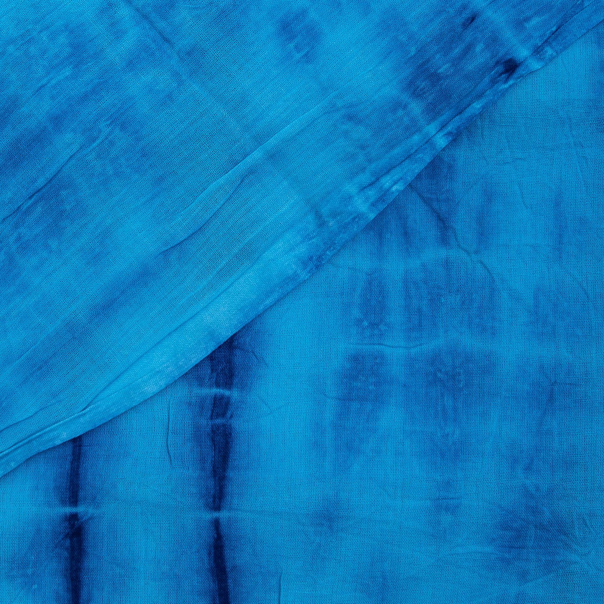 Best Blue Hand Tie Dye Cotton Fabric Online